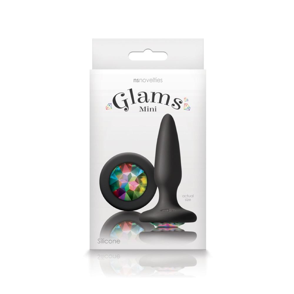  Glams Mini Gem Plug- Rainbow